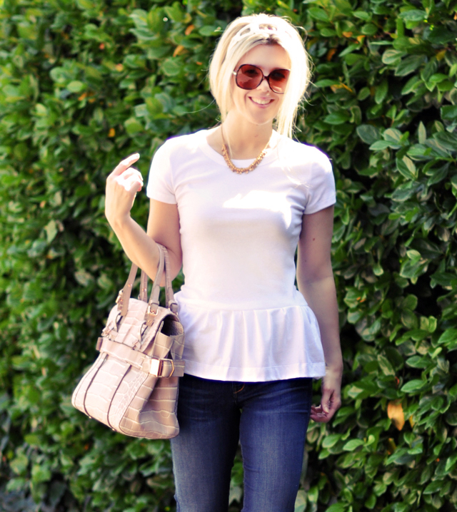 Easy t-shirt DIYS - DIY Peplum Tee