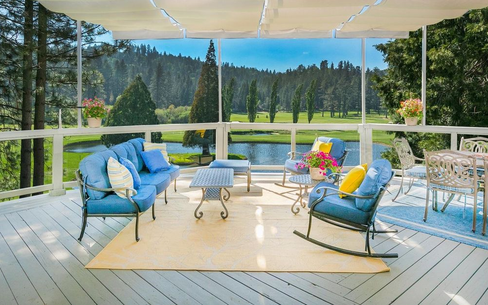 lake arrowhead house on the golf course - patio