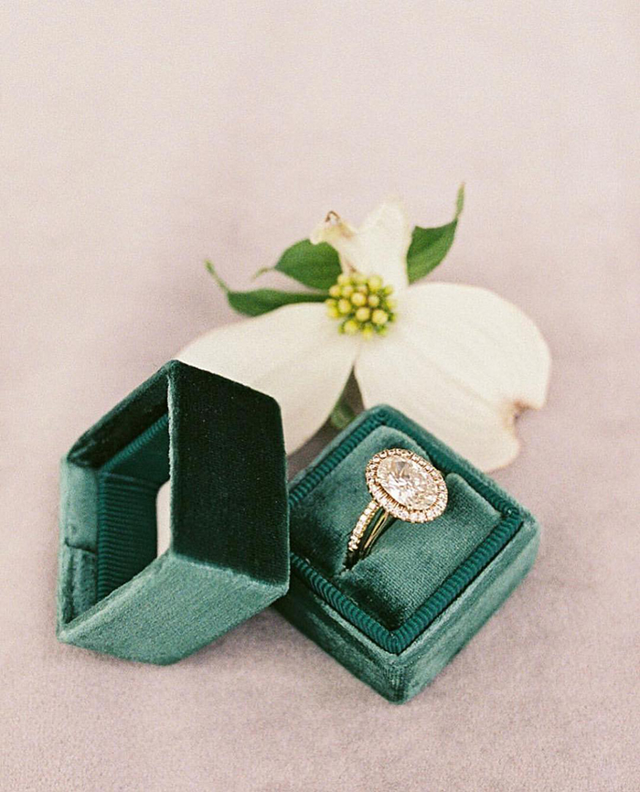 beautiful velvet wedding ring boxes in any color of the rainbow