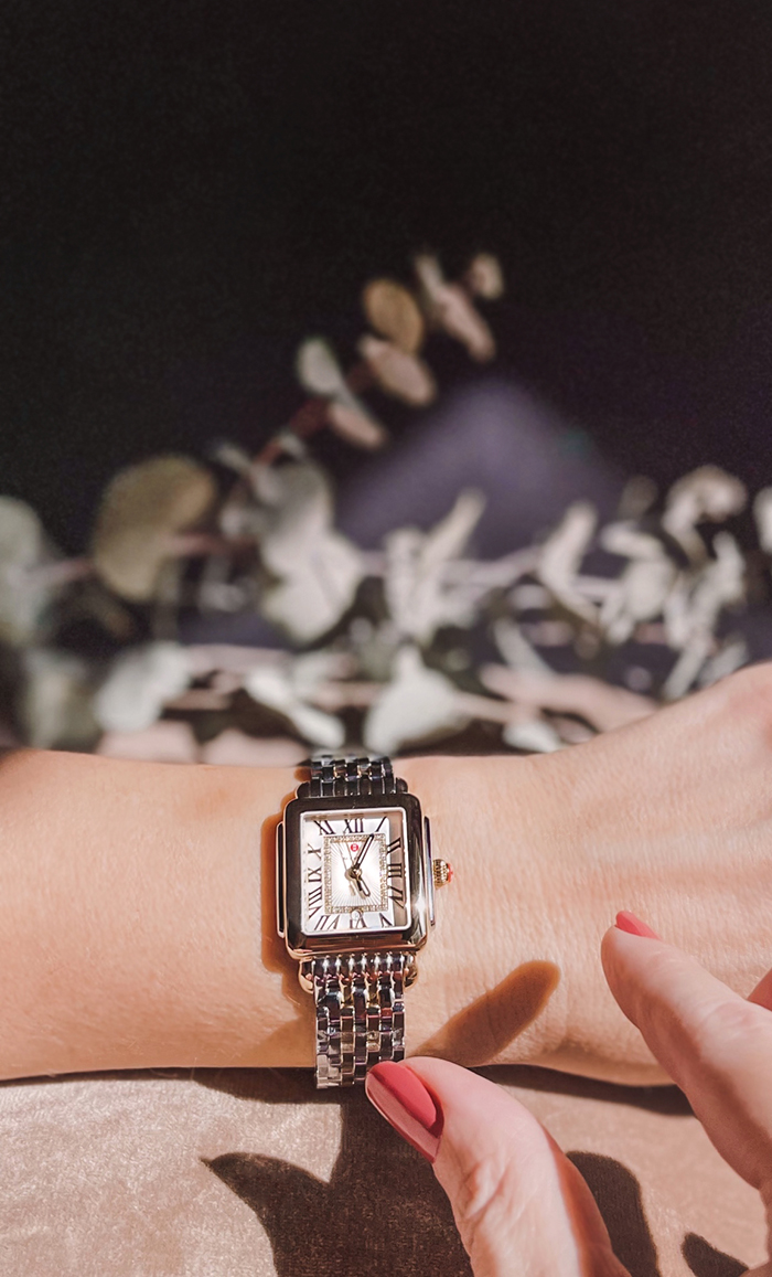 women's tank watch cartier style with a white face and a silver band