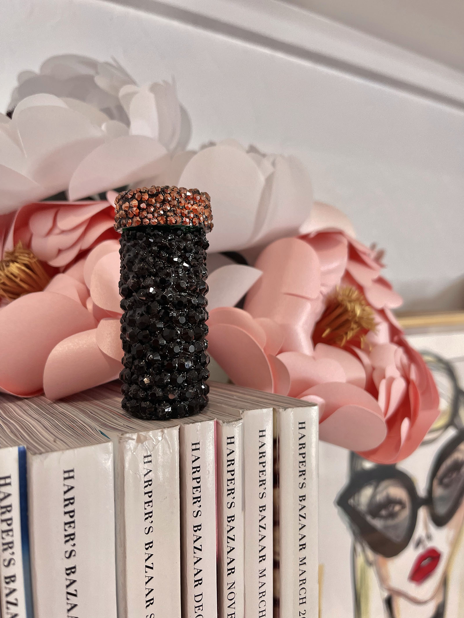 cute and cool and inconspicuous DIY Crystal Studded Pill Box for your Handbag