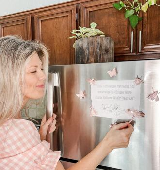 love maegan DIY Custom Refrigerator magnets-pink critters-small kitchen-pink kitchen accents