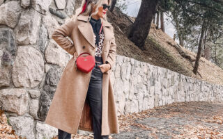 red heart coach bag-valentine's day look-vintage levis jeans with hem slit-brown coat