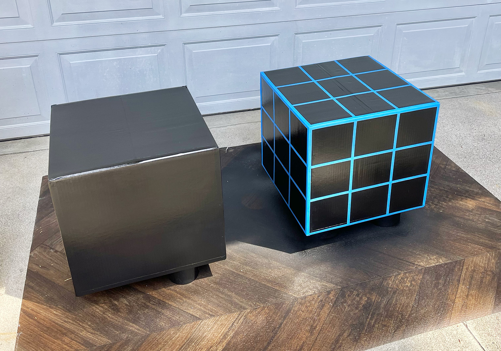 DIY Oversized Rubik's Cubes for Epic 80's Party Decor