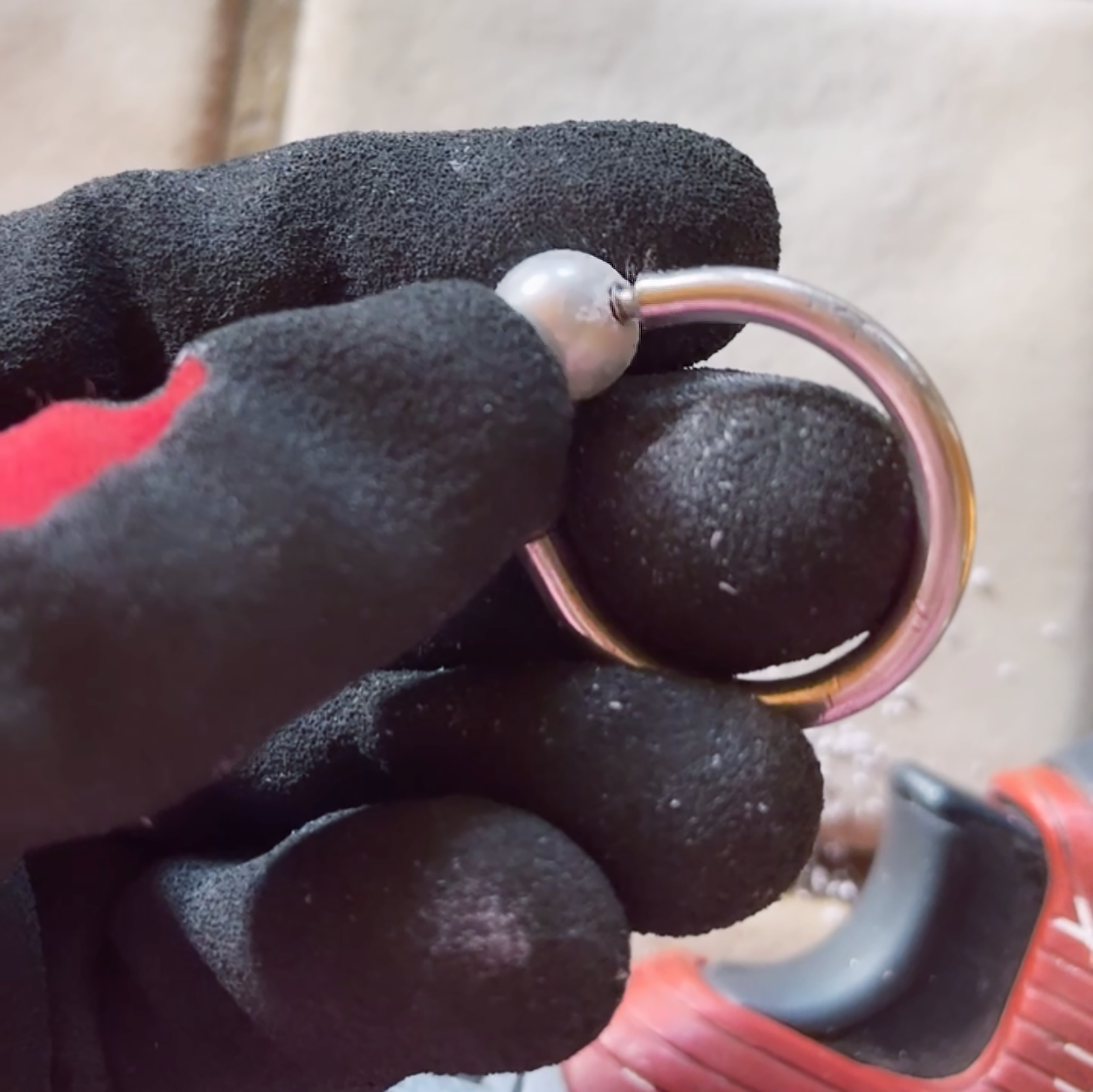 how to DIY Tiffany and Co silver key ring replacement ball