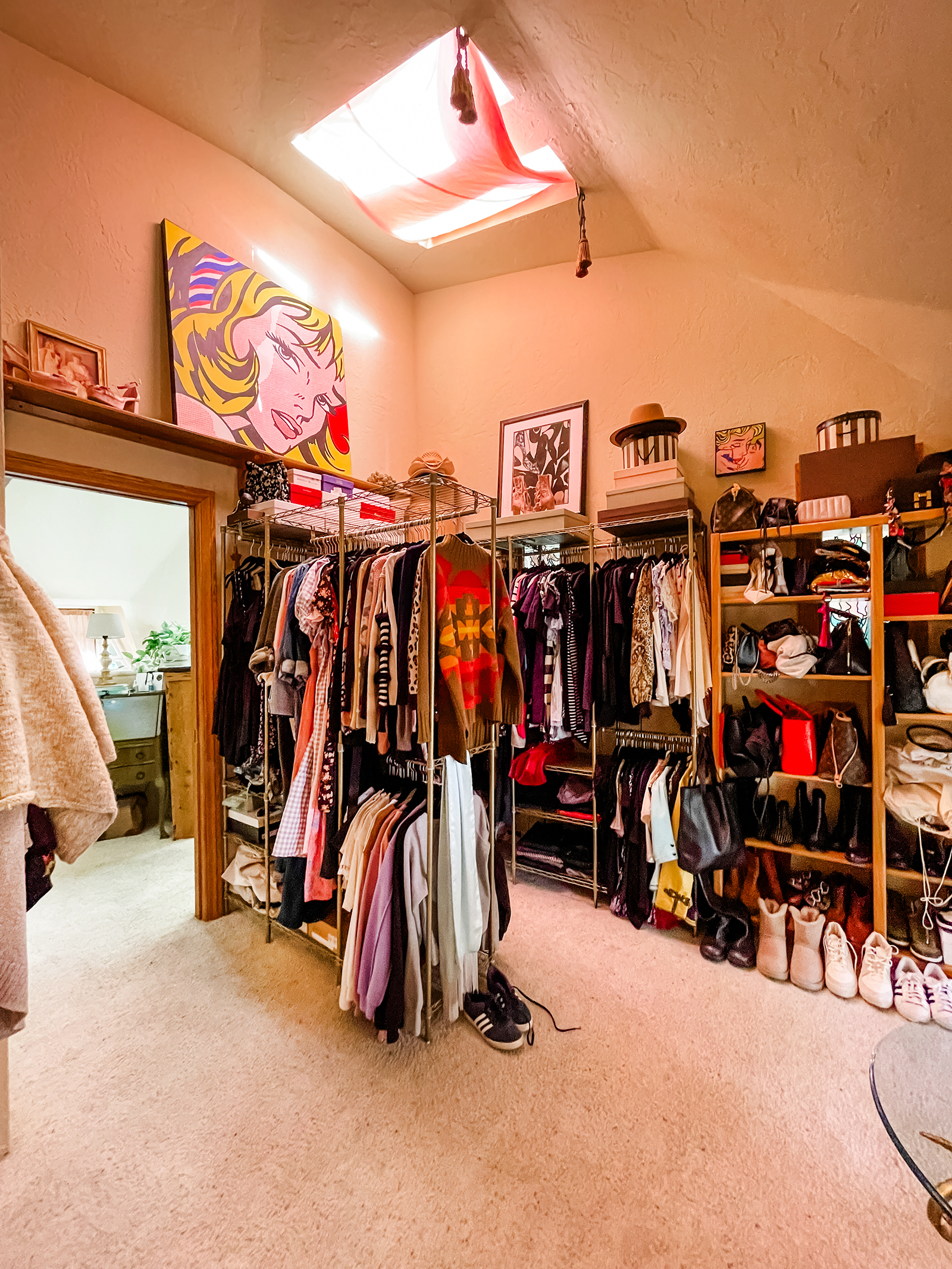 love maegan's closet in the dome house in lake arrowhead