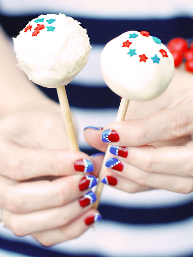 4th of july desserts Cake Pops