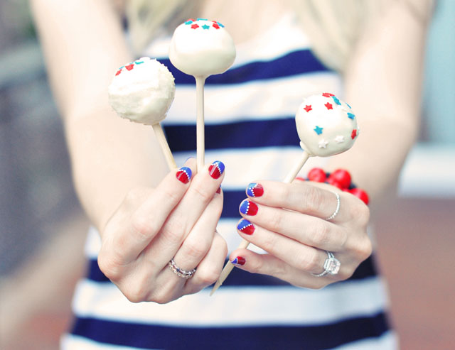 Cake Pops for the 4th of July