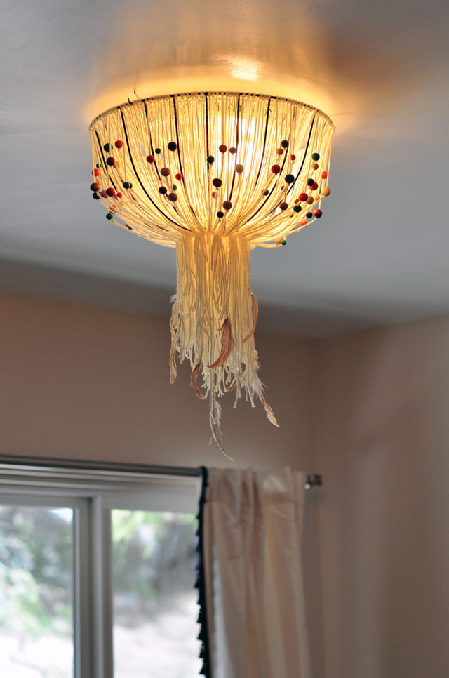 DIY Bohemian pendant lamp