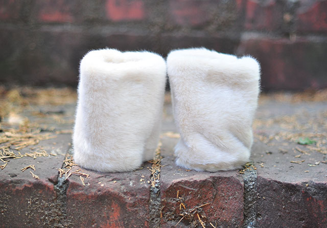 DIY Detachable Fur Cuffs for coats and jackets