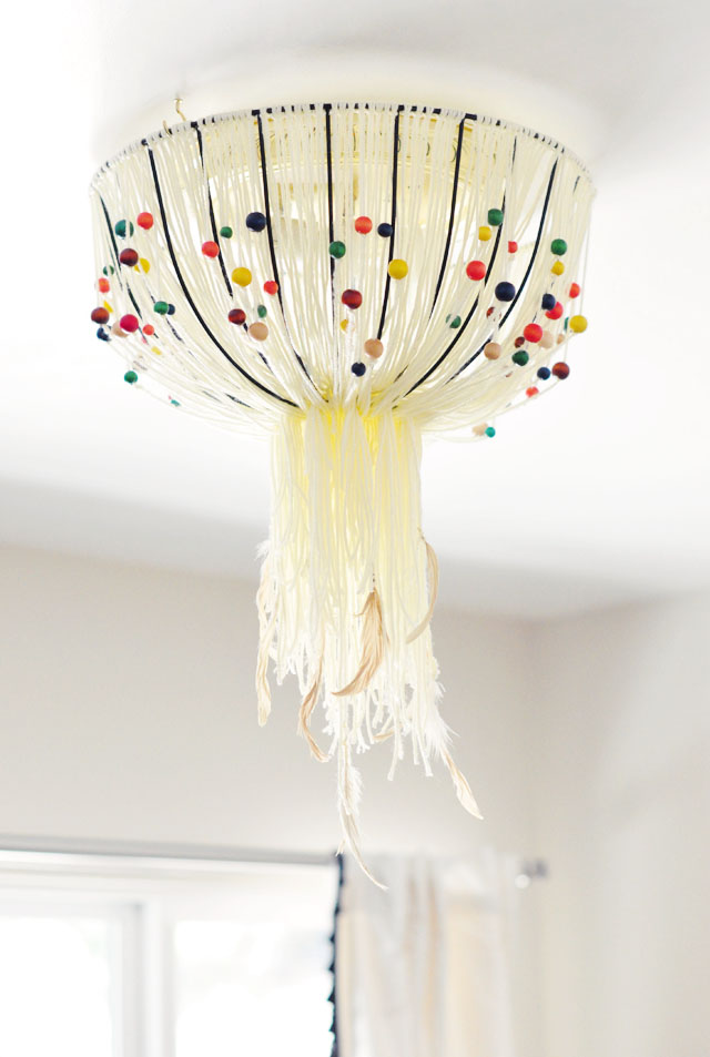 DIY Eames inspired -bohemian pendant lamp for ceiling fixtures