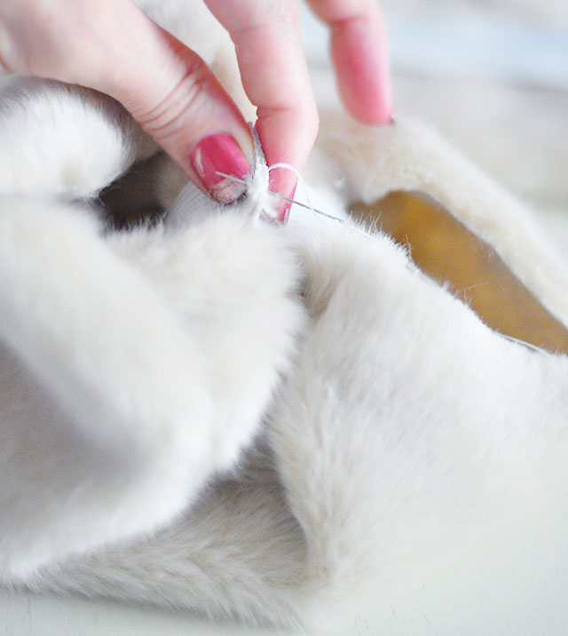 DIY Faux Fur Cuffs 7