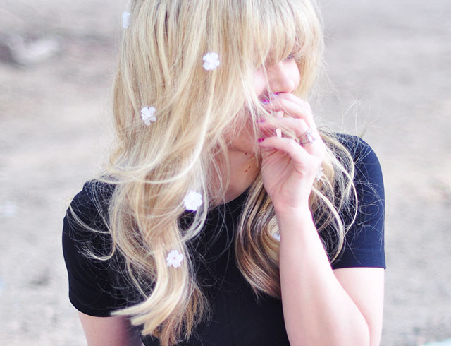 DIY Floating Hair Flowers