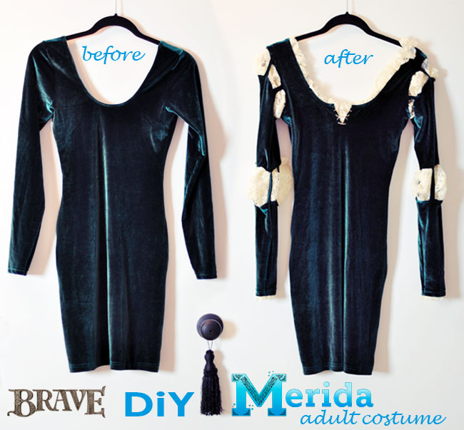 DIY-Merida-Sexy-Costume-before-after