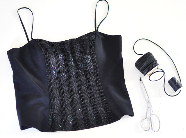 DIY Open Back Lace Up Top- 1