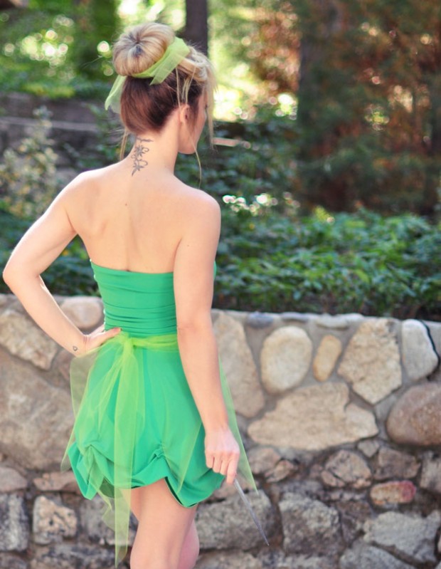DIY Tinkerbell costume hair makeup-1