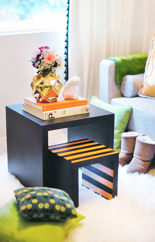 DIY painted nesting tables _Guest Room decor