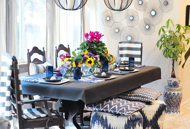End of summer tablescape