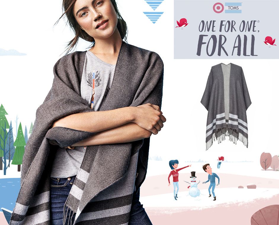 TOMSforTarget holiday gifts- poncho