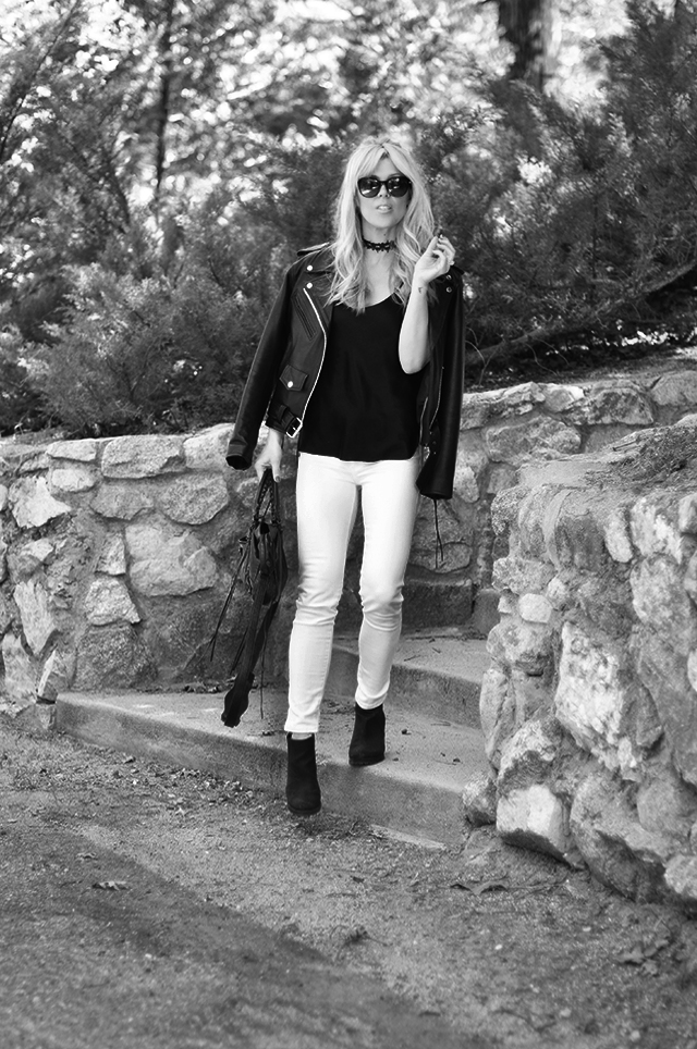 bw 1-white jeans_black top_black leather biker jacket_balenciaga bag