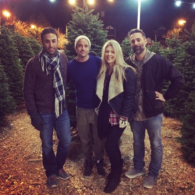 groupie at the christmas tree lot