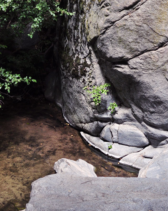 rocks  pond waterfall at Heart Rock Trail