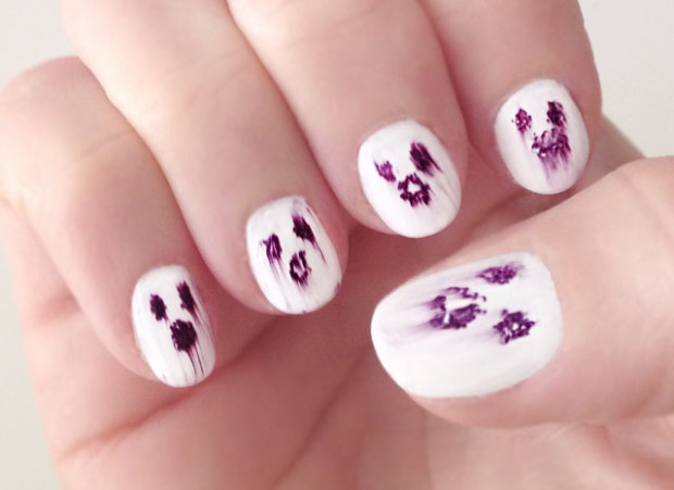 spooky ghost halloween nails nail art
