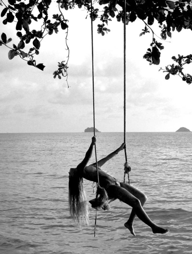 swing over the water